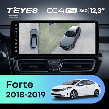 Штатная магнитола Teyes CC4 Pro 12.3" 360 8/128 Kia Forte (2018-2019)