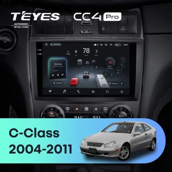 Штатная магнитола Teyes CC4 Pro 8/128 Mercedes-Benz C-Class W203 CL203 C209 A209 (2004-2011)