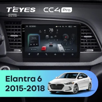 Штатная магнитола Teyes CC4 Pro 12/256 Hyundai Elantra 6 (2015-2018) Тип-B
