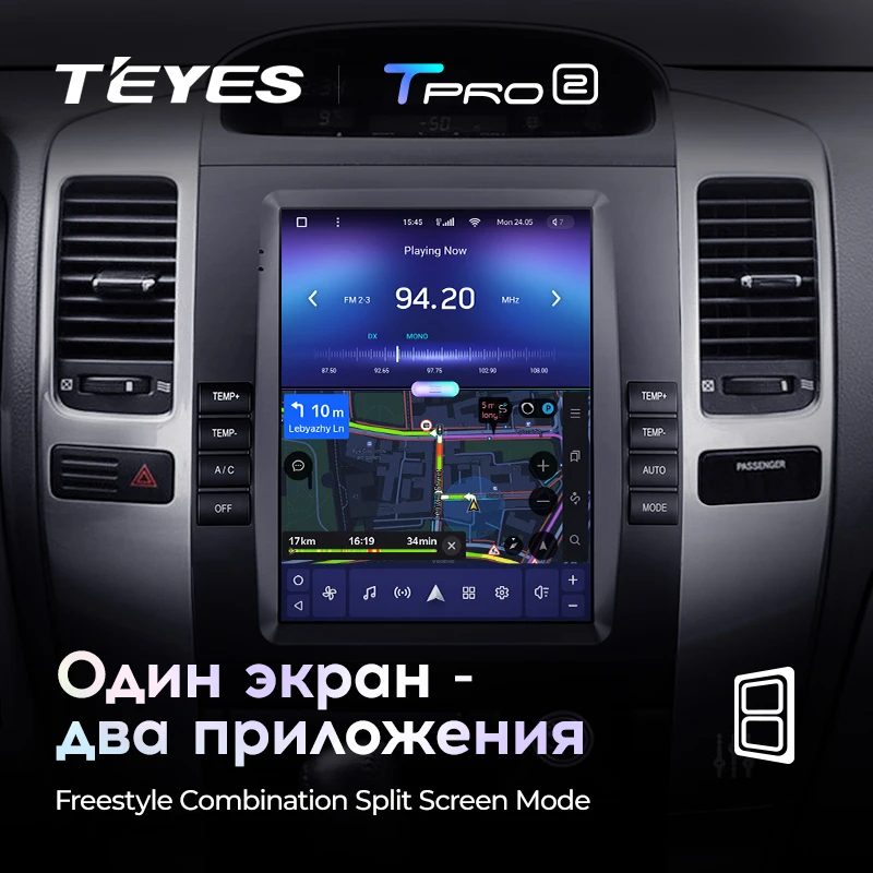 Штатная магнитола Tesla style Teyes TPRO 2 4/32 Lexus GX470 (2002-2009) Тип-B