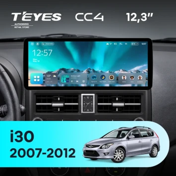 Штатная магнитола Teyes CC4 12.3" 8/128 Hyundai i30 1 FD (2007-2012)