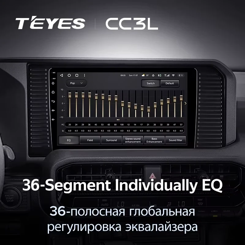 Штатная магнитола Teyes CC3L 4/32 Toyota Land Cruiser Prado 250 (2024-2026)