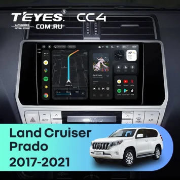 Штатная магнитола Teyes CC4 6/64 Toyota Land Cruiser Prado 150 (2017-2021)