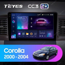 Штатная магнитола Teyes CC3 2K 4/64 Toyota Corolla E130 E120 (2000-2004)