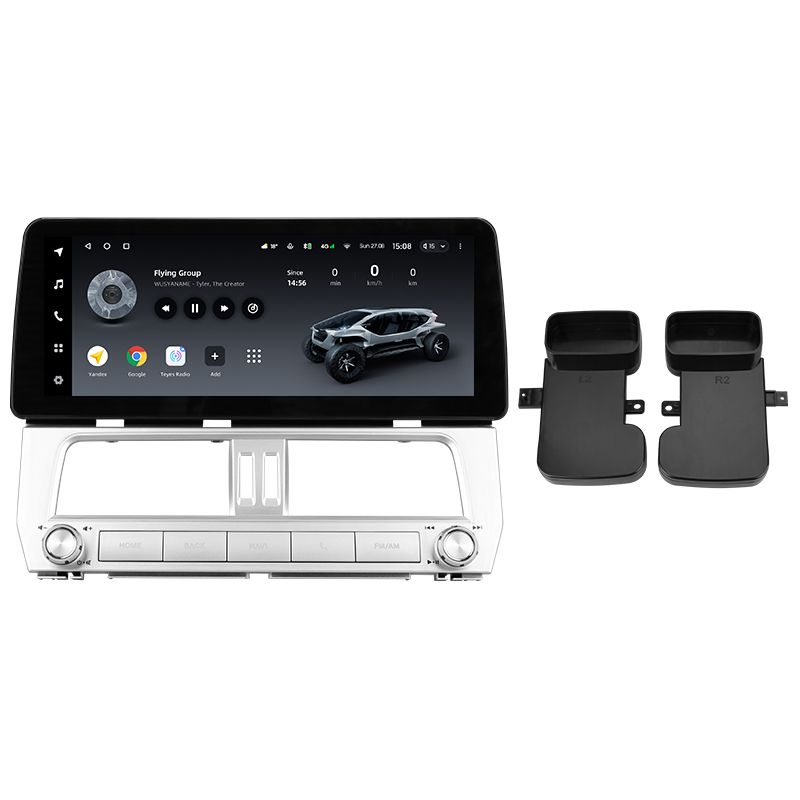 Переходная рамка Toyota Land Cruiser Prado 150 (2018-2020) (12,3&quot;)