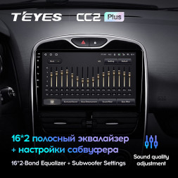 Штатная магнитола Teyes CC2 Plus 4/64 Renault Clio 4 BH98 KH98 (2012-2015)