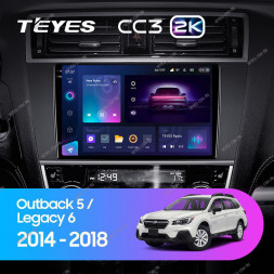 Штатная магнитола Teyes CC3 2K 6/128 Subaru Outback 5 (2014-2018)