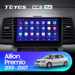 Штатная магнитола Teyes CC2 Plus 6/128 Toyota Allion (2001-2007)