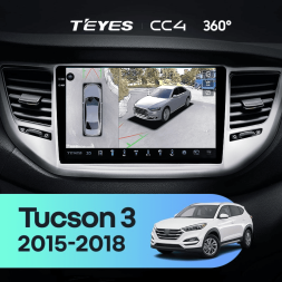 Штатная магнитола Teyes CC4 360 8/128 Hyundai Tucson 3 (2015-2018) Тип-A