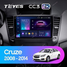Штатная магнитола Teyes CC3 2K 360 6/128 Chevrolet Cruze J300 (2008-2014)