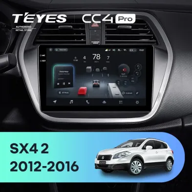 Штатная магнитола Teyes CC4 Pro 12/256 Suzuki SX4 2 (2012-2016)