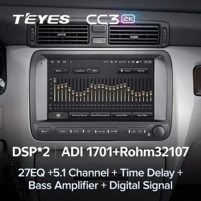 Штатная магнитола Teyes CC3 2K 4/64 Toyota Crown Majesta 3 S170 (1999-2004)