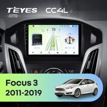 Штатная магнитола Teyes CC4L 6/64 с DTS Ford Focus 3 (2011-2019) F2