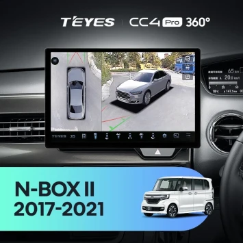Штатная магнитола Teyes CC4 Pro 360 12/256 Honda N-BOX 2 JF3/4 (2017-2021) Правый руль (11")