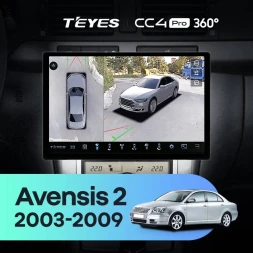 Штатная магнитола Teyes CC4 Pro 360 8/128 Toyota Avensis T250 (2003-2009) (11")