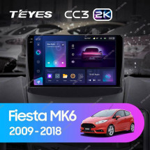 Штатная магнитола Teyes CC3 2K 4/32 Ford Fiesta 6 (2008-2019) Тип-A