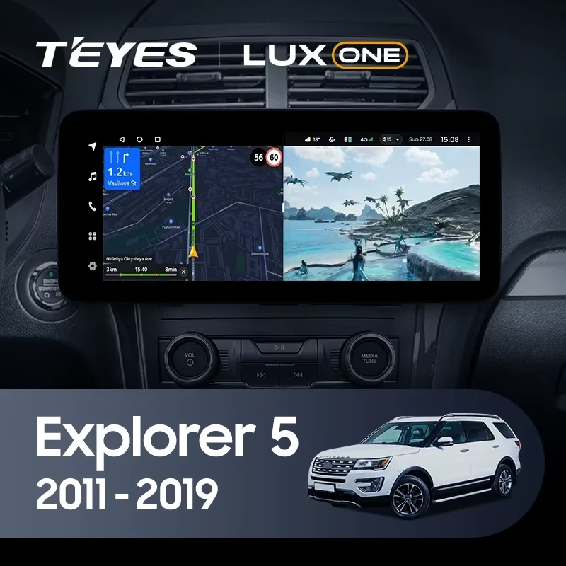 Штатная магнитола Teyes LUX ONE 4/32 Ford Explorer 5 (2011-2019)