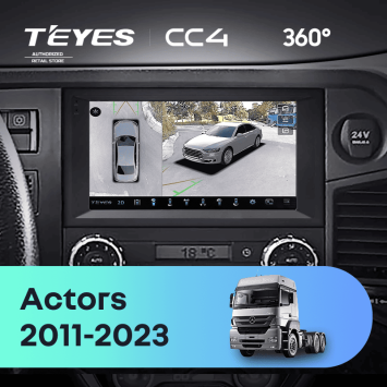 Штатная магнитола Teyes CC4 360 8/128 Mercedes-Benz Actros (2011-2023)