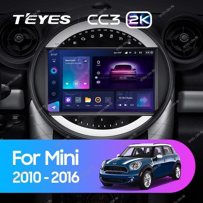 Штатная магнитола Teyes CC3 2K 360 6/128 Mini Cooper (2010-2016) F2
