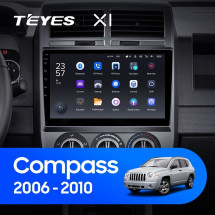 Штатная магнитола Teyes X1 4G 2/32 Jeep Compass 1 MK (2006-2010)