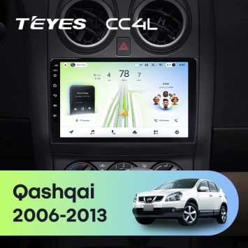 Штатная магнитола Teyes CC4L 6/64 с DTS Nissan Qashqai 1 J10 (2006-2013) F2