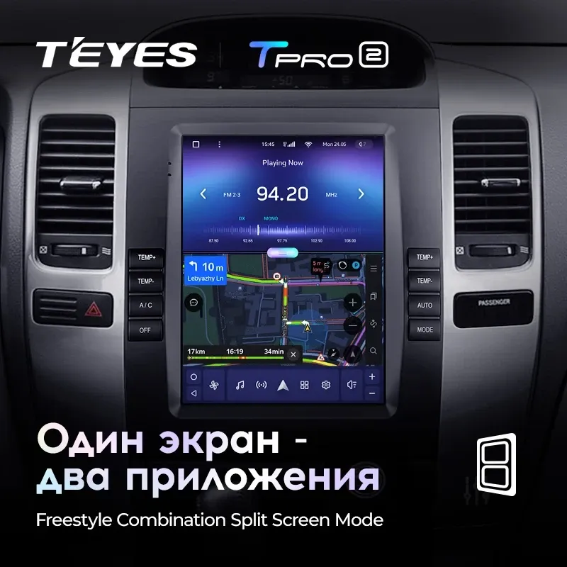 Штатная магнитола Tesla style Teyes TPRO 2 4/32 Lexus GX470 (2002-2009) Тип-A