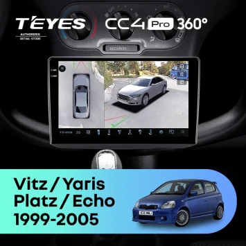 Штатная магнитола Teyes CC4 Pro 360 12/256 Toyota Platz (1999-2005) F1