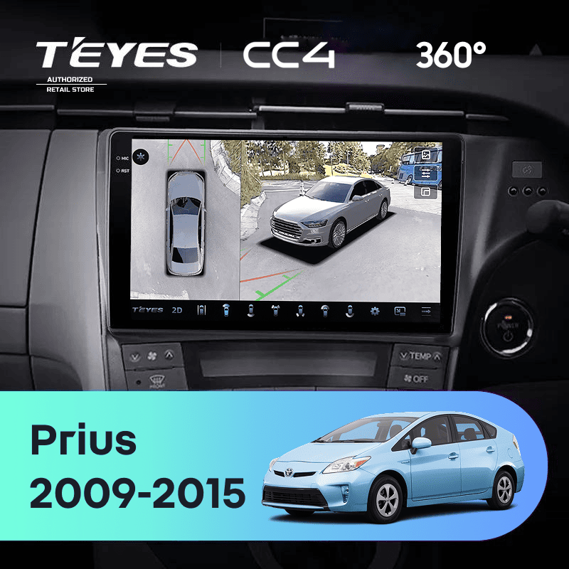 Штатная магнитола Teyes CC4 360 6/64 Toyota Prius 3 XW30 (2009-2015) F2 правый руль