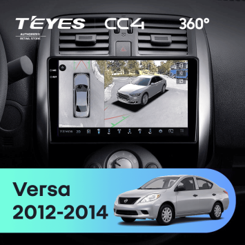 Штатная магнитола Teyes CC4 360 6/64 Nissan Sunny Versa C17 (2012-2014)