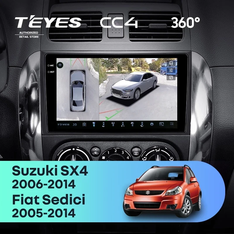 Штатная магнитола Teyes CC4 360 8/128 Suzuki SX4 1 (2006-2014)