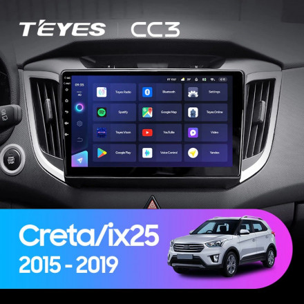 Штатная магнитола Teyes CC3 4/64 Hyundai Creta (2015-2019)