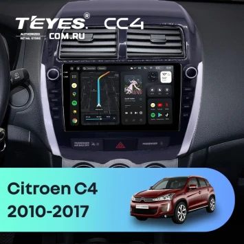 Штатная магнитола Teyes CC4 8/128 Citroen C4 Aircross (2010-2017) F2 Тип-B (9")