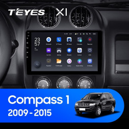 Штатная магнитола Teyes X1 4G 2/32 Jeep Compass 1 MK (2009-2015)