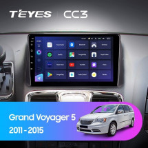 Штатная магнитола Teyes CC3 4/64 Chrysler Grand Voyager 5 (2011-2015)