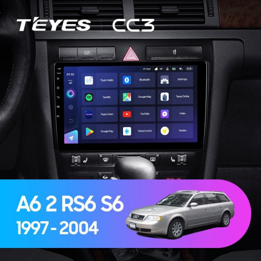 Штатная магнитола Teyes CC3 360 6/128 Audi A6 2 (1997-2004) — 