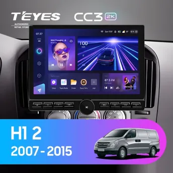 Штатная магнитола Teyes CC3 2K 6/128 Hyundai H1 TQ (2007-2015) F3 (13" с кнопками)