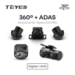 Комплект цифровых камер для установки кругового обзора + AHD ADAS для CC4 PRO
