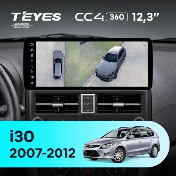 Штатная магнитола Teyes CC4 12.3" 360 8/128 Hyundai i30 1 FD (2007-2012)