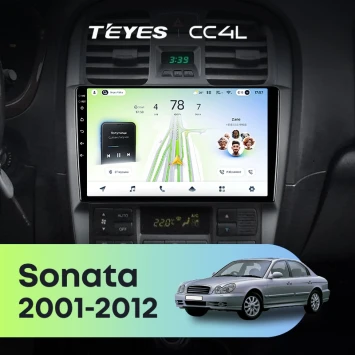Штатная магнитола Teyes CC4L 6/64 с DTS Hyundai Sonata EF рестайлинг (2001-2012)