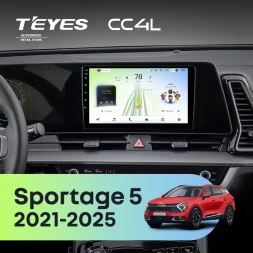 Штатная магнитола Teyes CC4L 6/64 с DTS Kia Sportage 5 (2021-2026) F1