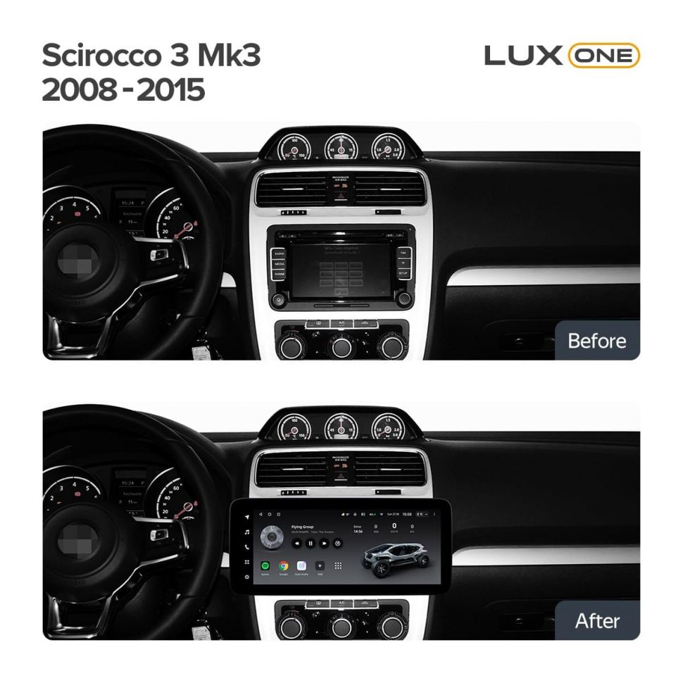 Штатная магнитола Teyes LUX ONE 6/128 Volkswagen Scirocco (2008-2015)