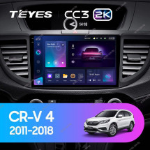 Штатная магнитола Teyes CC3 2K 4/64 Honda CR-V 4 RM RE (2011-2018) 9 дюймов Тип-A