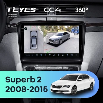 Штатная магнитола Teyes CC4 360 6/64 Skoda Superb 2 B6 (2008-2015)