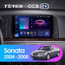 Штатная магнитола Teyes CC3 2K 6/128 Hyundai Sonata NF (2004-2008)