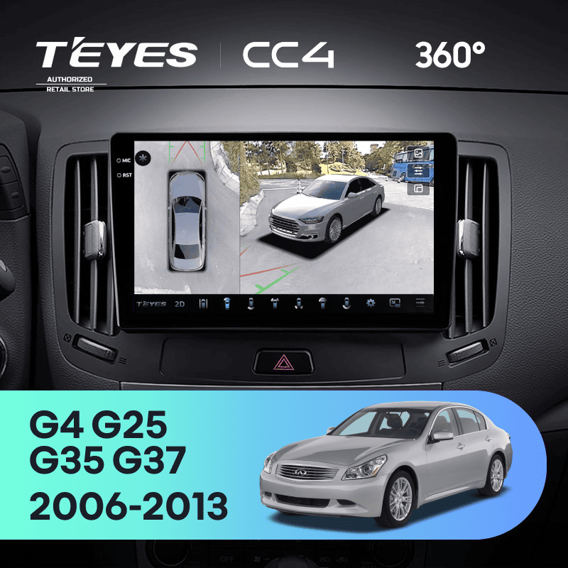 Штатная магнитола Teyes CC4 360 6/64 Infiniti G4 G25 G35 G37 (2006-2013)