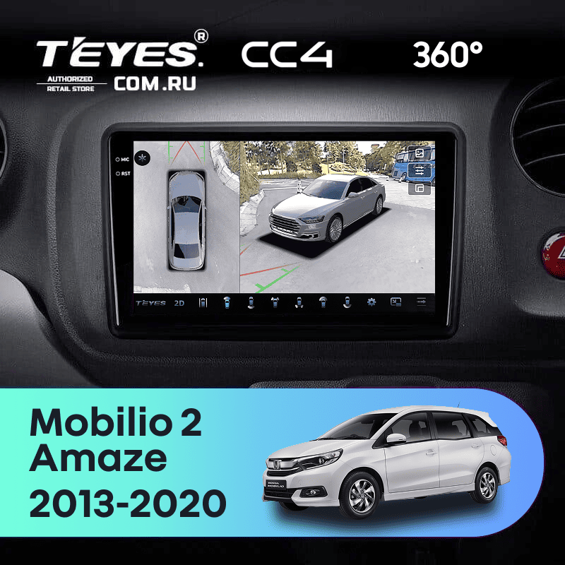 Штатная магнитола Teyes CC4 360 6/64 Honda Mobilio 2 Amaze (2013-2020)