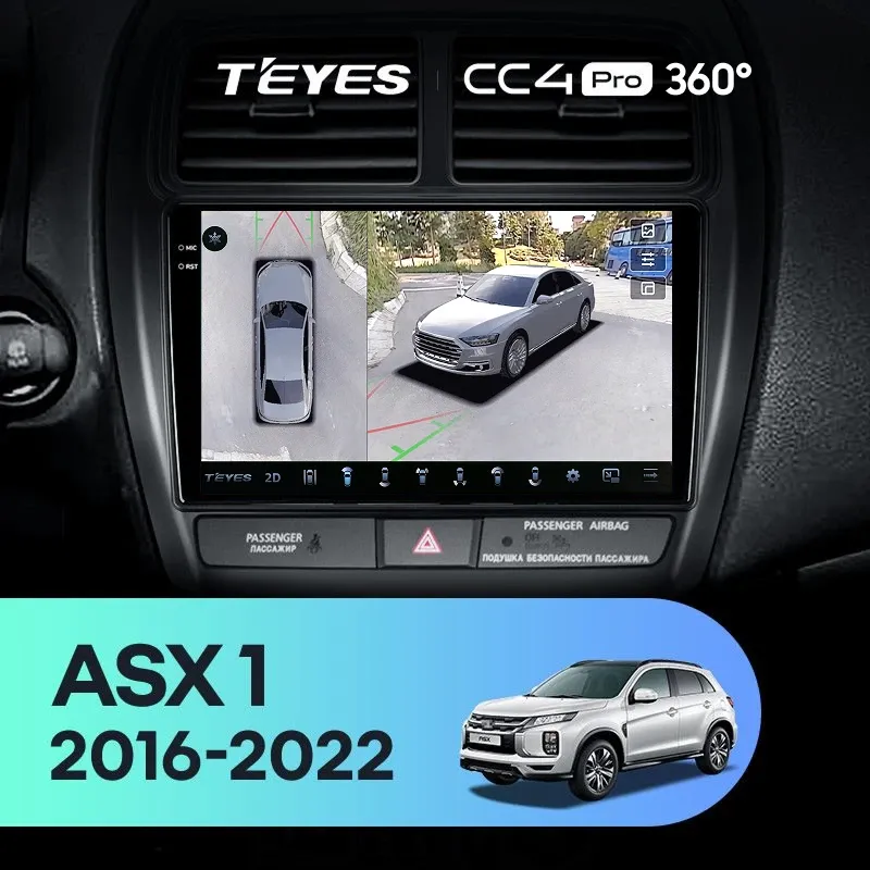 Штатная магнитола Teyes CC4 Pro 360 8/128 Mitsubishi ASX (2016-2022) Тип-B