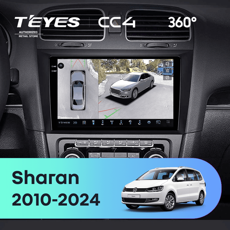 Штатная магнитола Teyes CC4 360 8/128 Volkswagen Sharan (2010-2024)