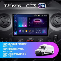 Штатная магнитола Teyes CC3 2K 360 6/128 Opel Movano 2 (2010-2019)