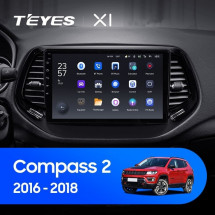 Штатная магнитола Teyes X1 4G 2/32 Jeep Compass 2 MP (2016-2018)